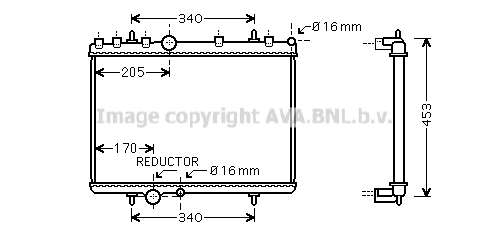 Radiator racire motor