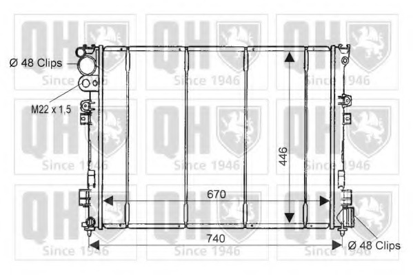 Radiator racire motor