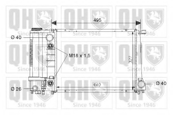 Radiator racire motor