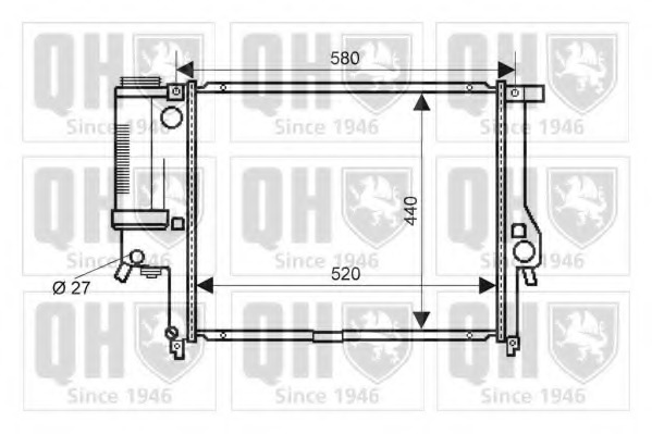 Radiator racire motor