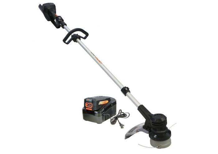 Trimmer electric pentru gazon , diametru de taiere 350 mm, 7500 rpm, cu acumulator 120 v, 2 ah si incarcator 120 v, 1 a