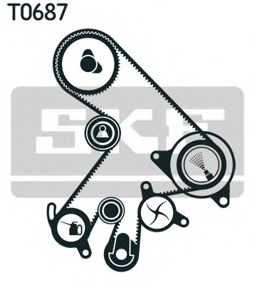 Set pompa apa + curea dintata vkmc91903-2