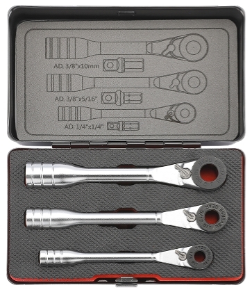 Set 3 chei antrenoare cu clichet , cu 3 adaptoare incluse