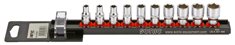 Set 10 tubulare , profil hexagonal, prindere 1/4 inch, dimensiuni 5-13 mm