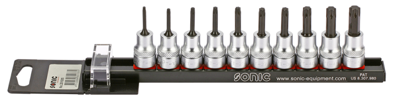 Set 10 biti cu soclu tubular , profil torx, prindere 3/8 inch, dimensiuni t8, t10, t15, t20, t25, t27, t30, t40, t45, t50