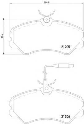 Set frana frana disc