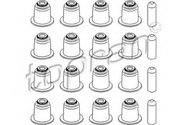 Set garnituri ax supape