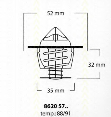Termostat lichid racire