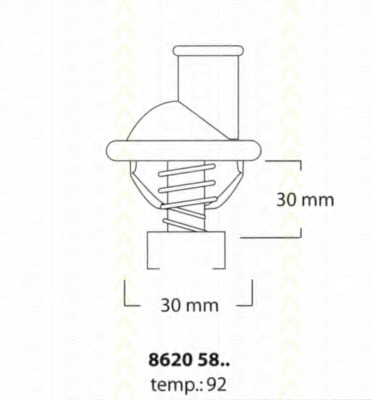 Termostat lichid racire
