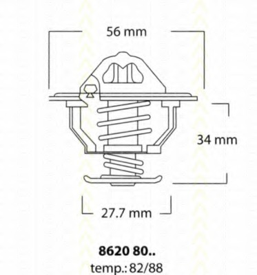 Termostat lichid racire