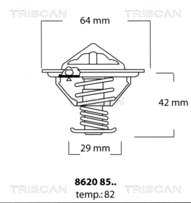 Termostat lichid racire