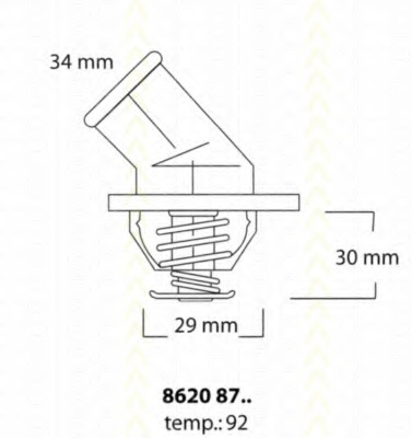 Termostat lichid racire