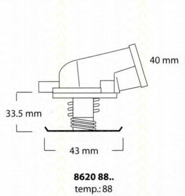 Termostat lichid racire