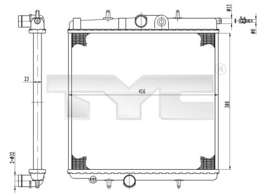 Radiator racire motor