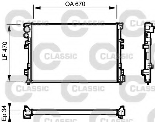 Radiator racire motor