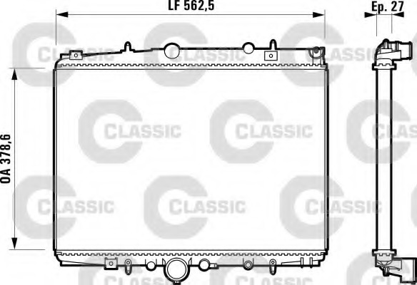 Radiator racire motor