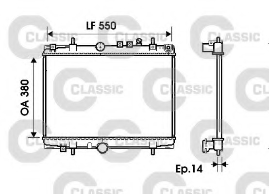Radiator racire motor