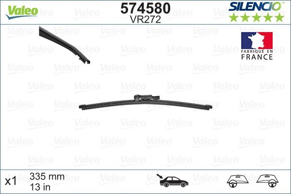 Lamela stergator spate silencio x.trm , lungime 335 mm, fara carcasa
