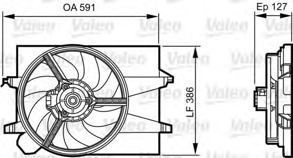 Motor electric ventilator