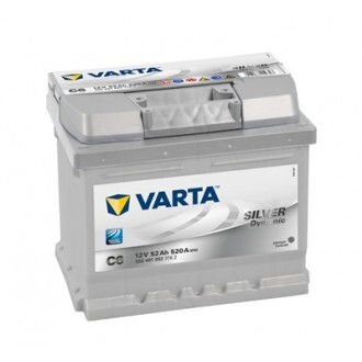 Baterie auto silver dynamic c6 , 12 v, 52 ah, 520 a, 207x175x175 mm