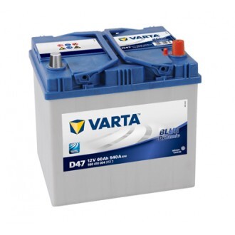 Baterie auto blue dynamic d47 , 12 v, 60 ah, 540 a, asia, borna normala, 232x173x225 mm