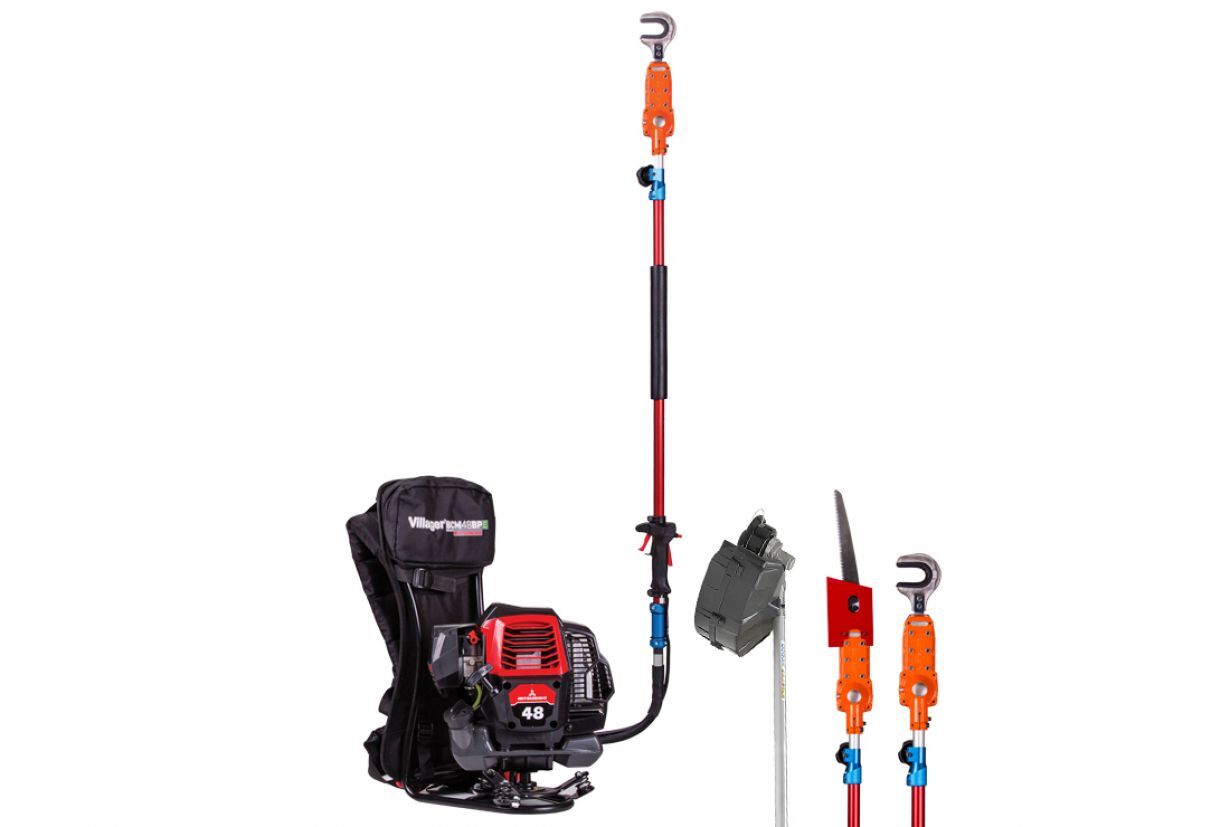 Echipament de gradina multifunctional pentru livezi 3 in 1 mbbc 48 mss mitsubishi , 1.76 kw, 47.1 cmc, accesoriu cules fructe, motocoasa si fierastrau