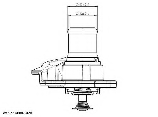 Termostat lichid racire