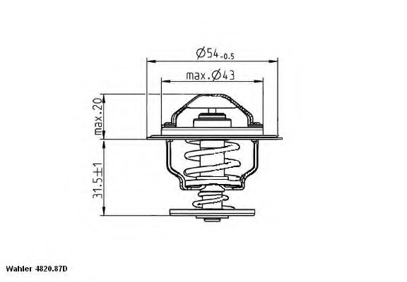 Termostat lichid racire