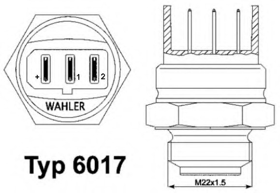Comutator temperatura ventilator radiator