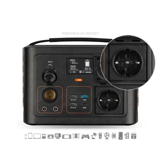 Statie incarcare xp1300 , 78000 mah, 300 w, negru/portocaliu