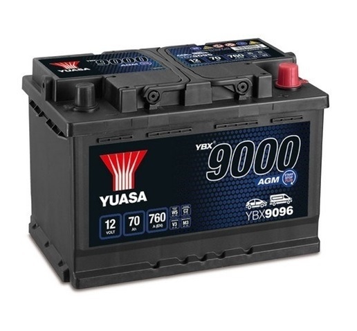 Baterie auto 9000 agm , tensiune 12v, amperaj 70 ah, curent pornire 760 a, 278 x 175 x 190 mm, borna dreapta +
