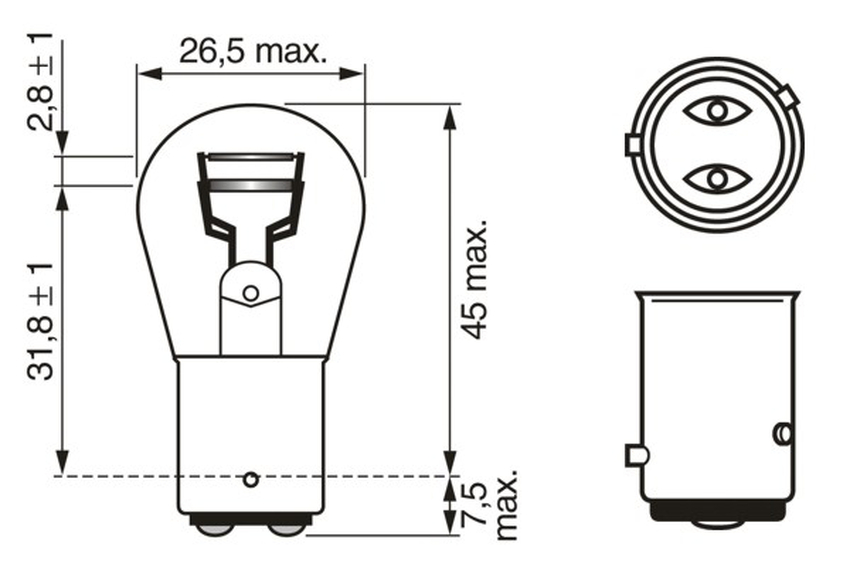 Bec p21/4w bosch