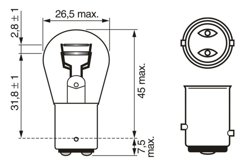 Bec p21/5w bosch