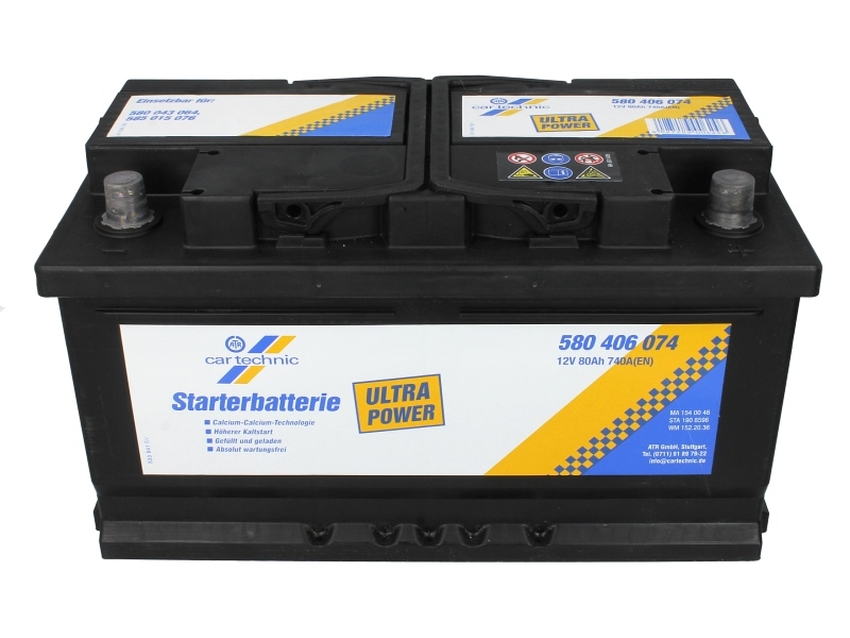 Acumulator cartechnic 80ah 740a