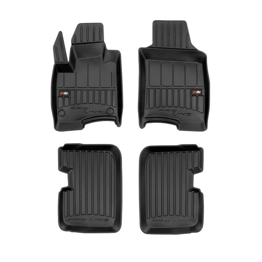 Set 4 covorase auto din cauciuc , pentru fiat panda 02.12-, cauciuc tpe, negru
