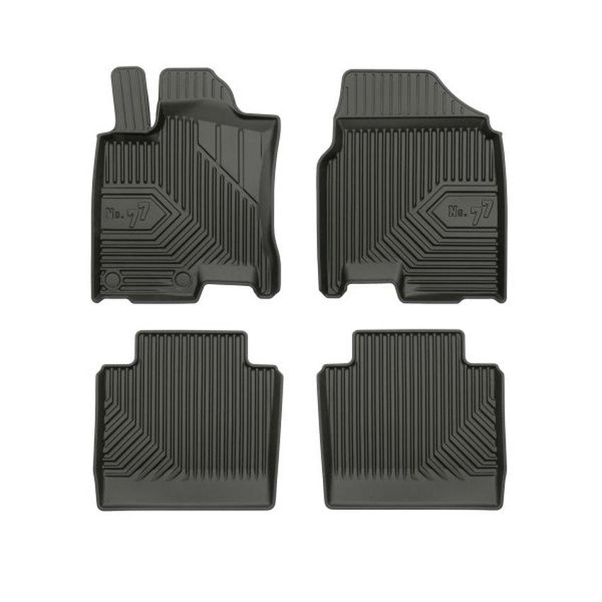 Set 4 covorase auto din cauciuc , pentru nissan qashqai i 11.06-04.14, cauciuc tpe, negru