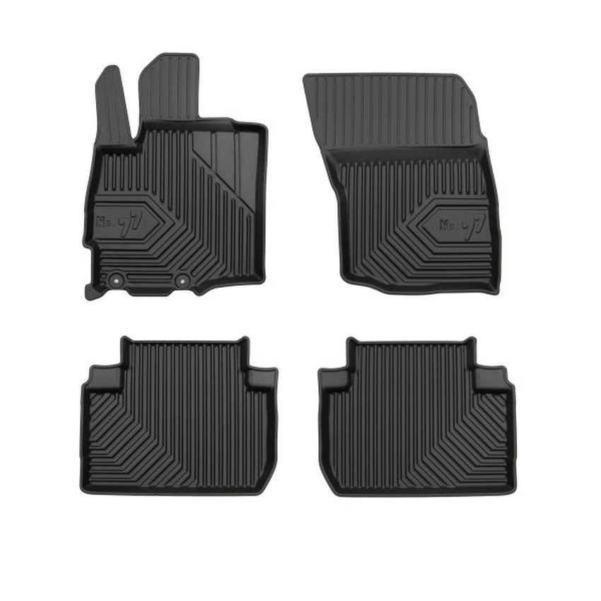 Set 4 covorase auto din cauciuc , pentru mitsubishi outlander iii 08.12-, cauciuc tpe, negru
