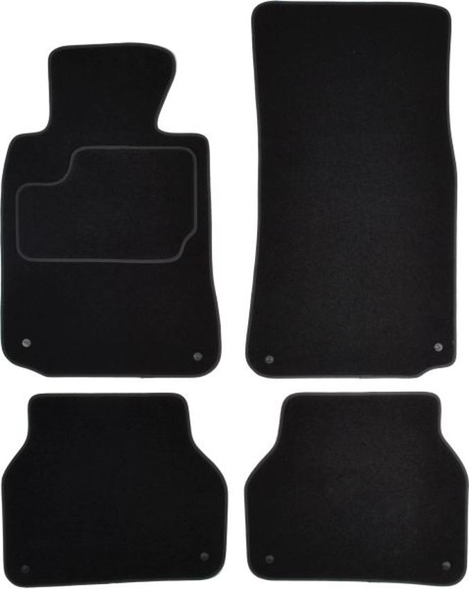 Set 4 covorase auto din mocheta , pentru bmw 5 (e39) 09.95-05.04, saloon, mocheta, negru