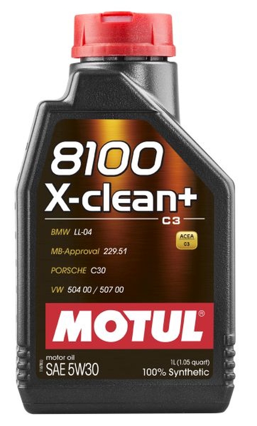 Ulei motor motul 8100 x-clean+ 5w30 1l