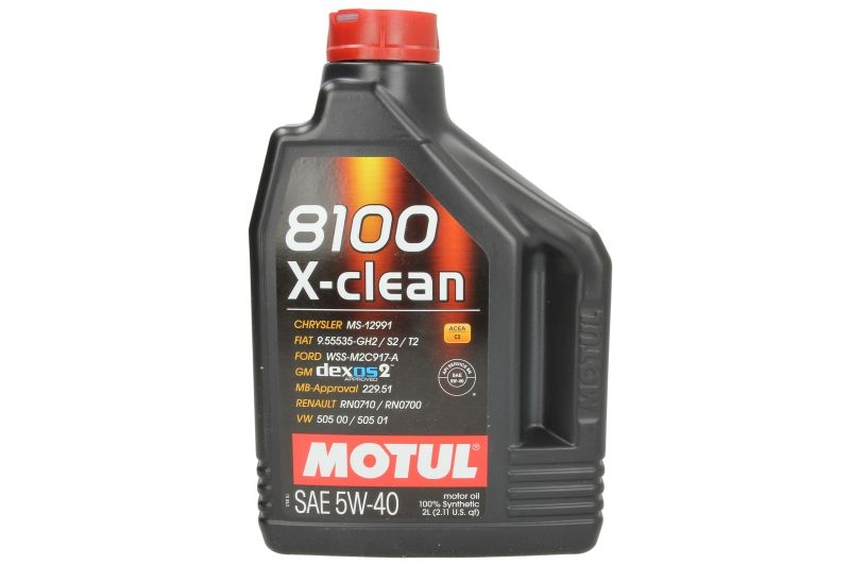 Ulei motor motul 8100 x-clean 5w40 c3 2l