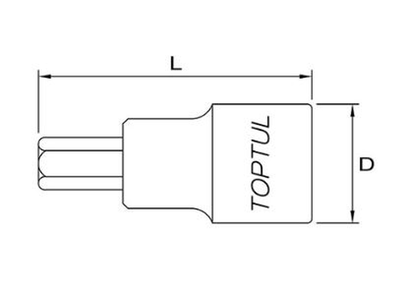 1/4'' torx - tubulare cu bit toptul